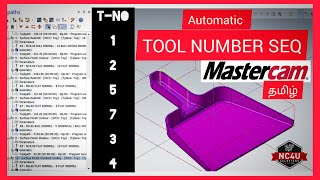 Famous How to Auto Edit Tool Sequence Number in Mastercam -Tamil - Mastercam - CNC Training Coimbatore Wealth