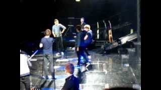 Niall playing Year 3000 by Busted at concert!