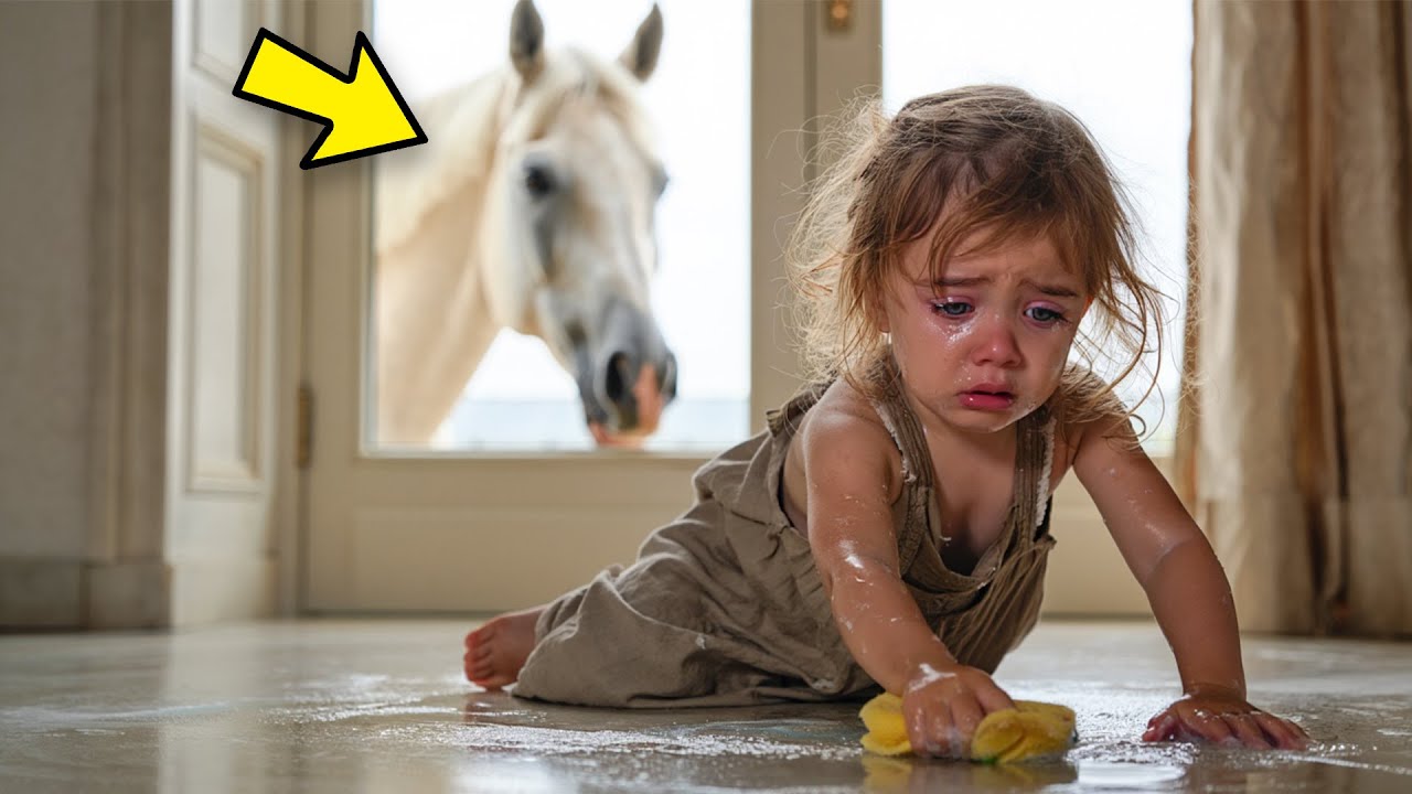 HOMEM RICO OBRIGAVA FILHA DOENTE a LIMPAR sua MANSÃO TODOS os DIAS, mas o que o CAVALO FAZ…