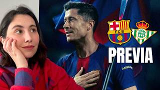 HOY BARCELONA VS BETIS ¡DESPEDIDA de LEWANDOWSKI! Gracias por todo, Tito Lewy💙❤️