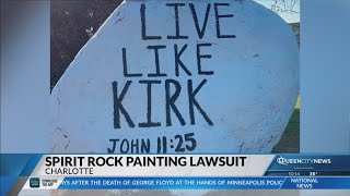 Ardrey Kell parents file lawsuit against CMS over Charlie Kirk message on spirit rock