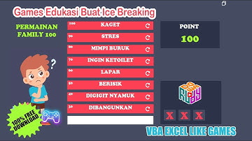 Games Family 100 VBA Excel Cocok Buat Ice Breaking