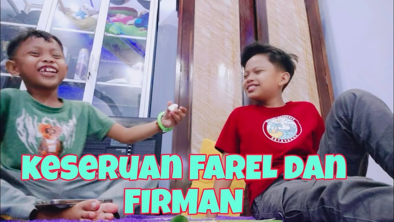 beginilah tingkah lucu, farel dan firman kalo di rumah