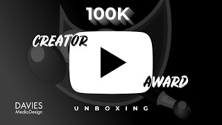 100K Silver Play Button Live Unboxing Video | Davies Media Design