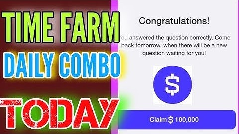 time farm daily question 18 July 2024