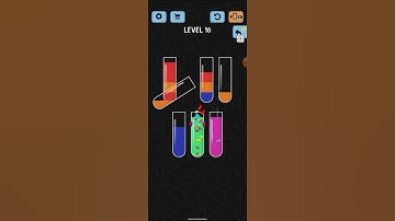 Water Colour Sort Level 16 Walkthrough Solution Android / Ios
