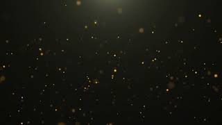 Gold Colored Particles on black Background 4K