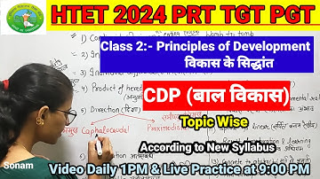 Principles of Development | HTET 2024classes CDP for PRT TGT PGT | HTET 2024 psychology preparation|