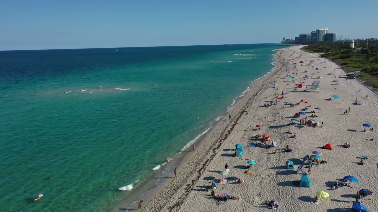 Haulover Nude Public Beach Miami Florida Drone Flyover Clothing Optional 10800 Collins Avenu 4/15/25