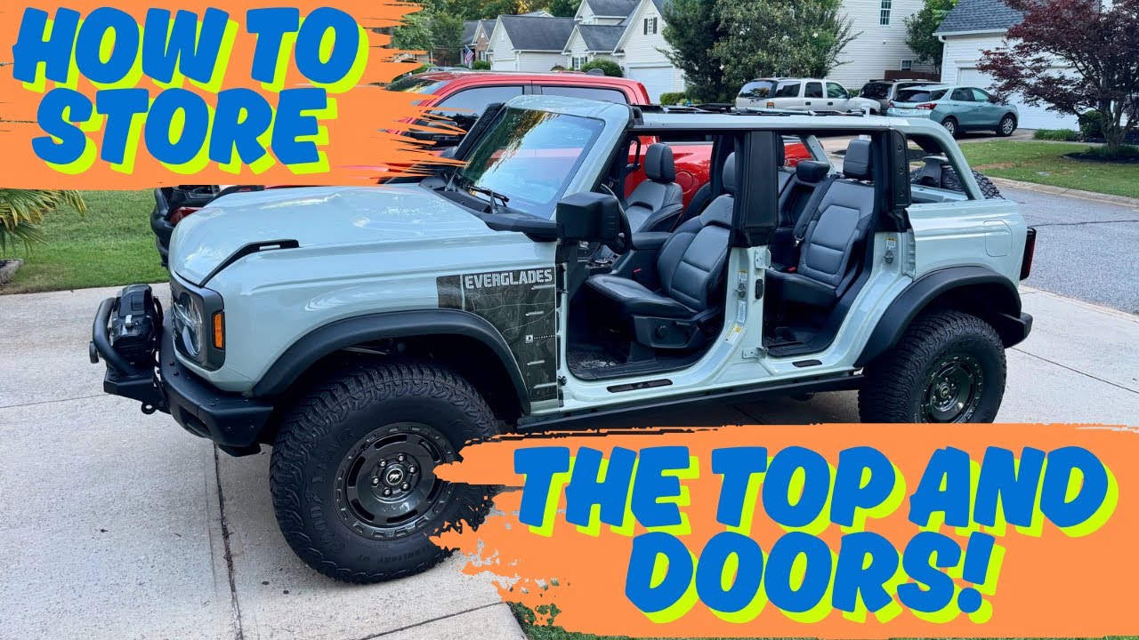 Bronco Garage Setup for Top & Door Storage | Door Hangers & Space-Saving Tips!