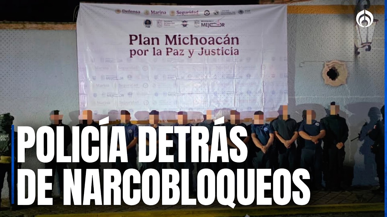 Detienen a 11 policías por orquestar narcobloqueos en Ecuandureo, Michoacán