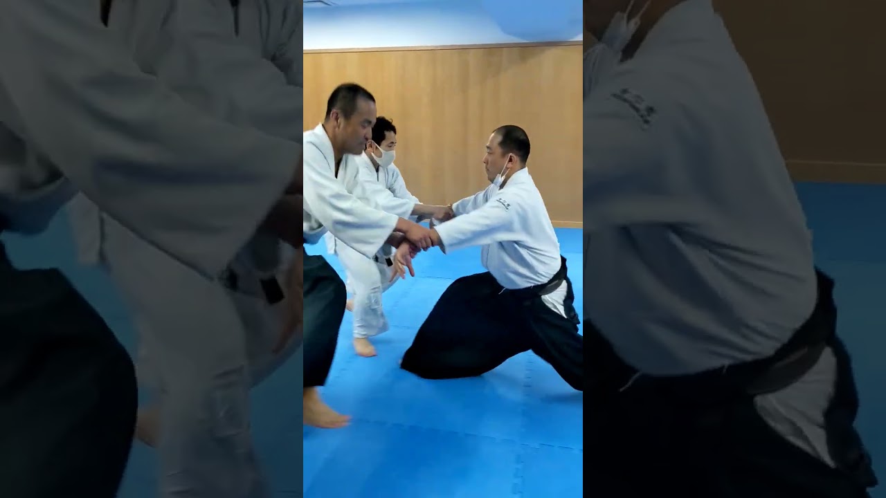 二人掛け 呼吸投げ③後ろに投げるバージョン　