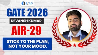 GATE Physics Topper Interview 2026 | AIR 29 Devansh Kumar | IFAS