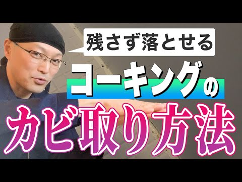 【まるでマジック】コーキングに生えた黒カビを確実に落とす方法！