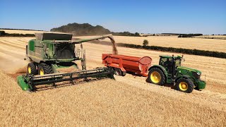 David Legg Combining At Northwest Farm