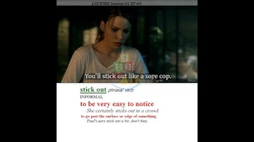 Stick out - Meaning, Pronunciation, Usage | Learn English with TV Shows & Movies