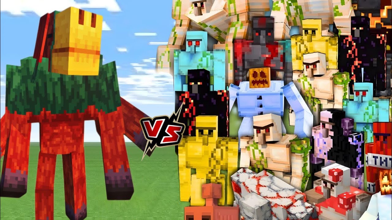 Super Sniffer vs All Golems in Minecraft! | Ultimate Mob Battle Challenge