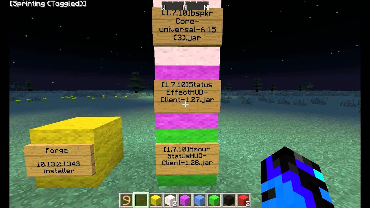 Minecraft Optifine, Armour and Potion Status YouTube