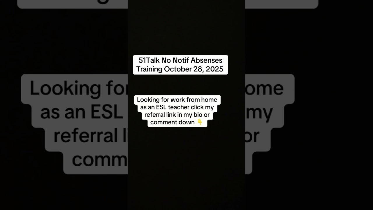 51talk Teacher No Notif Absenses 