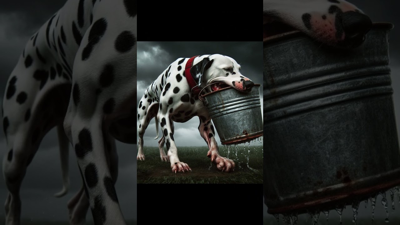 Rolly the Brave Dalmatian and the Golden Cat 🐈🐕💓