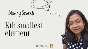 Leetcode question for kth smallest element.