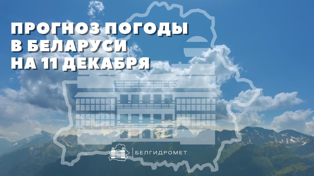 Прогноз погоды в Беларуси на 11 декабря 2025 года