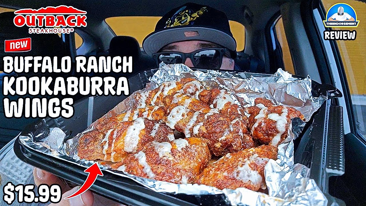Buffalo Ranch Outback Outback Steakhouse® Buffalo Ranch Kookaburra Wings Review! 🦬🤠🐔| NEW ...