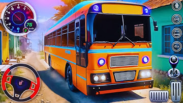 Indian Bus Driver Simulator 2024 - Mobile First Bus Transporter Driving - Android GamePlay