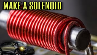 HOW TO MAKE A SOLENOID AT HOME FOR SCIENCE PROJECTS