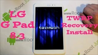 LG G Pad 8.3 TWRP Recovery Install & nandroid screenshot 4