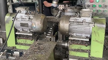 Double-end chamfer machine special for steel bar coupler