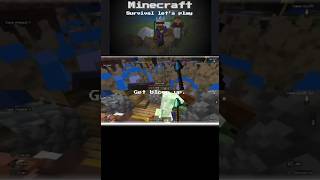 MINECRAFT Survival, | Split screen Gameplay. | Let's Play! #minecraft #minecraftclips  #clips