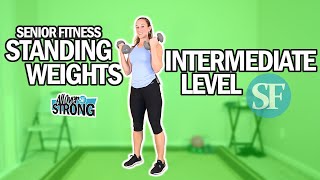 Standing Workout With Weights For Seniors | Intermediate Level | 20Min