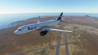 Boa Vista Rabil to Sal Amilcar Cabral Intl in Azul Airbus A320 || Shortest Flight || MSFS2020