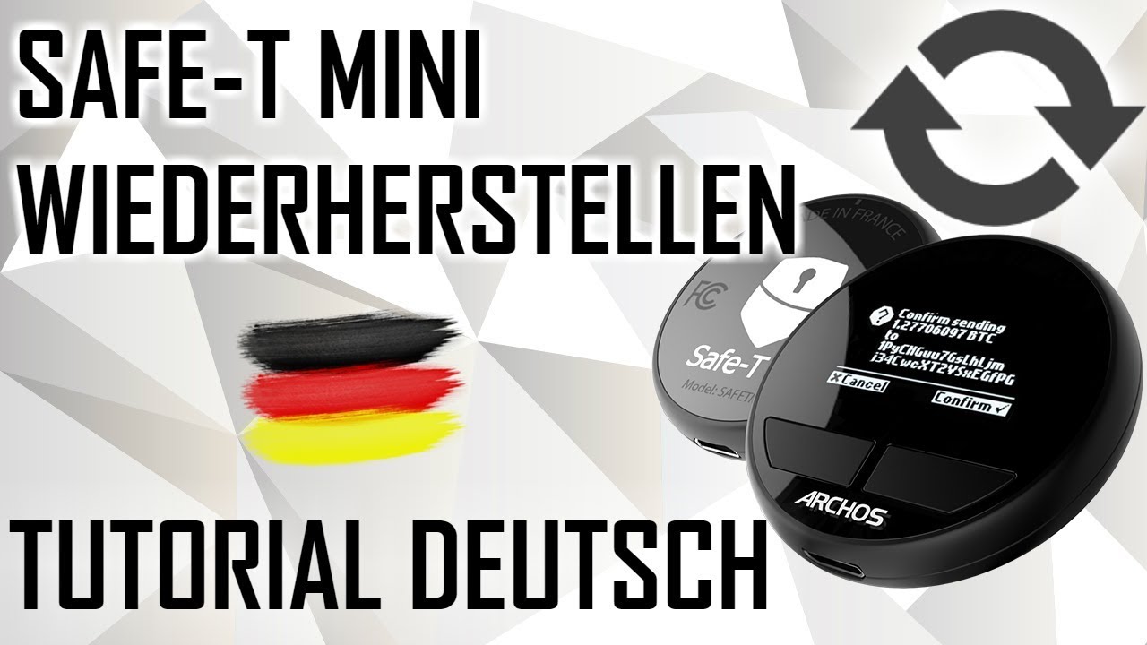 Safe-T mini wiederherstellen | Tutorial deutsch