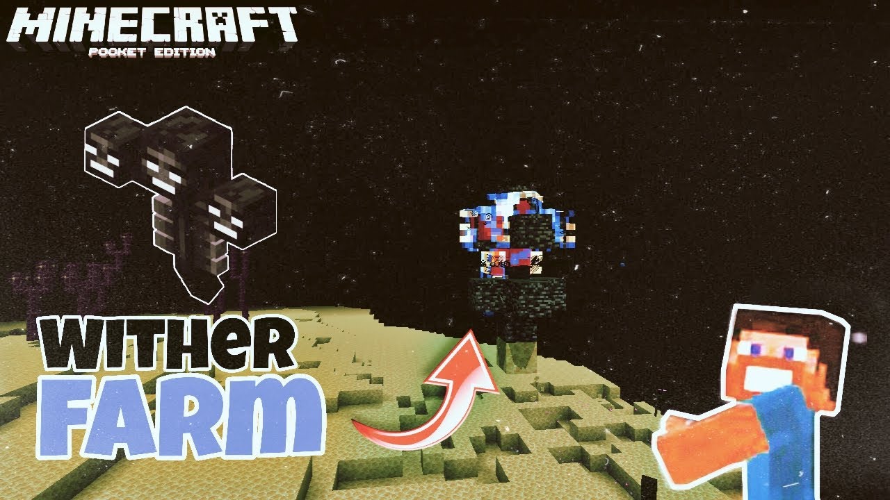 Easy Wither Farm/Killer Tutorial For Minecraft Pe | Wither Farm For Minecraft Bedrock