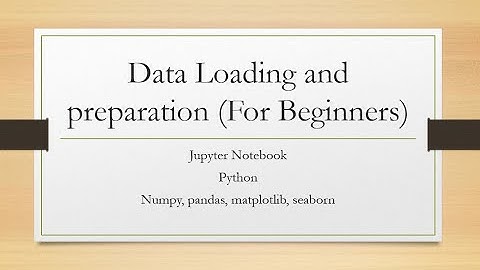 Data Loading and Data Exploration in python using pandas and matplotlib.
