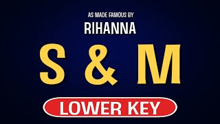 Rihanna - S & M | Karaoke Lower Key Profile