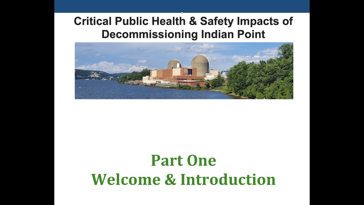 Indian Point Expert Forum: Introduction