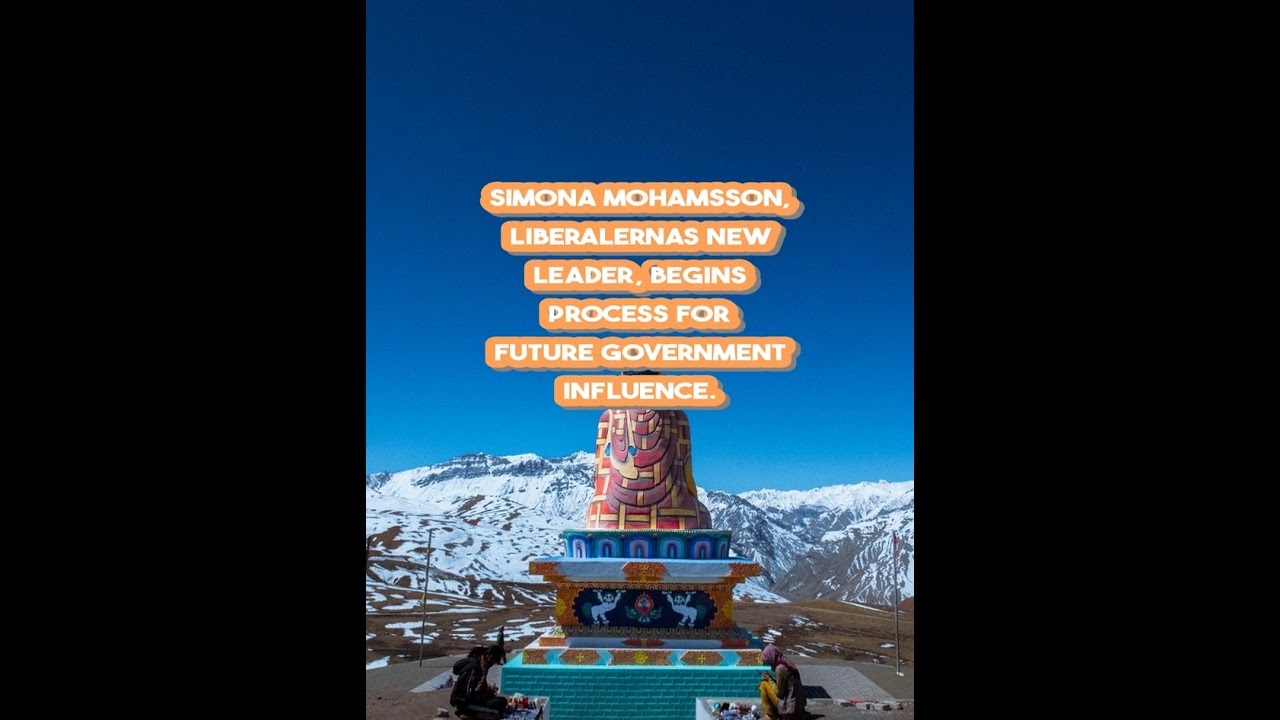 Simona Mohamsson, Liberalerna's new leader, begins process for future government influence.