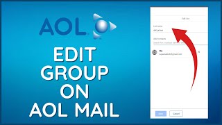 how to edit group on aol mail 2024?