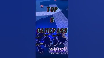 Top 5 Best Gamepasses in Arise Crossover Roblox (Must-Have!)