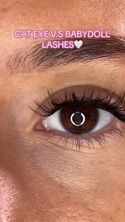 Cat eye or babydoll lashes?  #lashribbons #cateyelashes #babydolllashes #lashes #shorts
