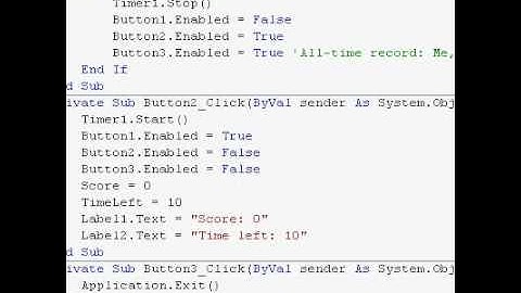Visual Basic 2008 - How to make a Click Race game