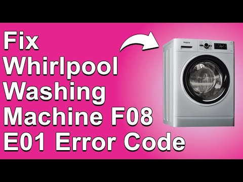 How To Fix The Whirlpool Washing Machine F08E01 Error Code - Meaning, Causes, & Solutions(Ideal Fix)