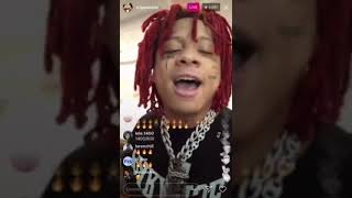 Trippie Redd “Can You Rap Like Me Pt.2” live Stream