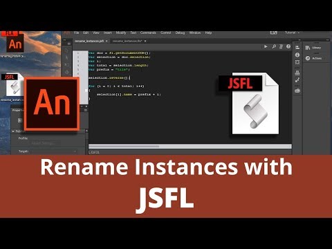 Animate CC Tutorial - Rename Instances with JSFL
