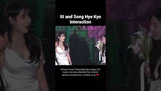 IU and Song Hye Kyo interaction at Baeksang Awards 2023