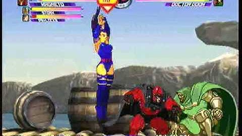 MvC2 Online (360): Brett (MSP) vs Baby0Shaq34 (Wolv/Gui/Doom) 8 .:7.1.10:.