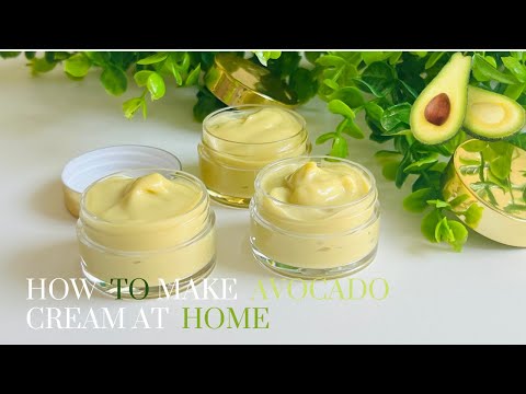 how to make avocado cream // diy cream for dry skin // avocado cream // face and body cream